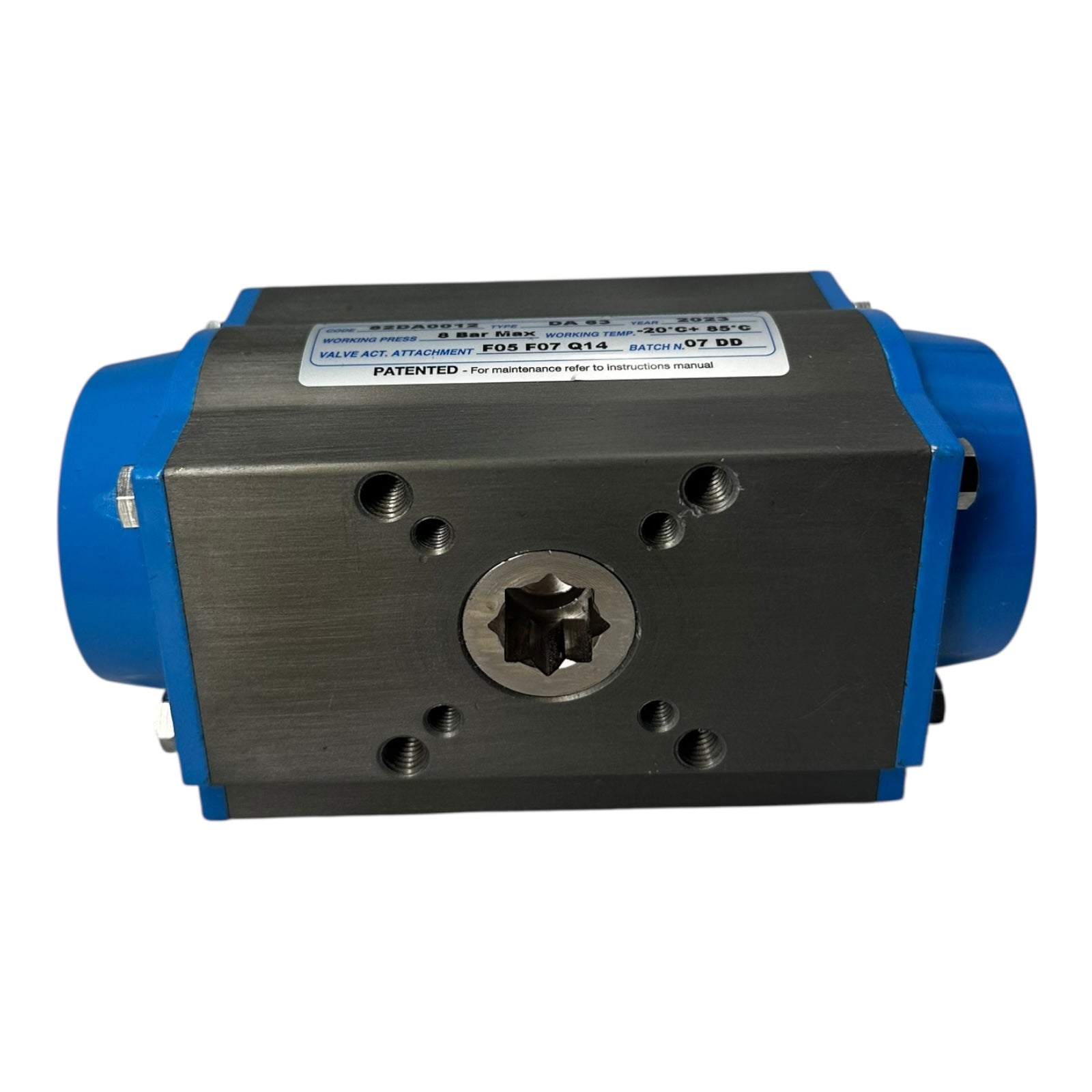 Valbia 82DA0012 Pneumatik Antrieb DA63 F05/F07 Q14 8bar -20…+85°C 2023 NEU