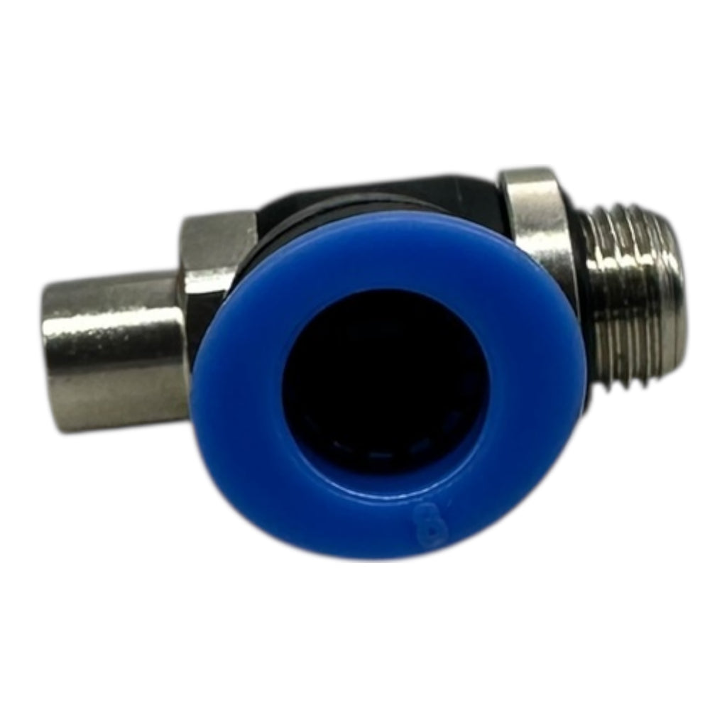 10x Riegler 285.018-8 Drosselrückschlagventil G1/8 Ø8mm 10bar Blau Serie