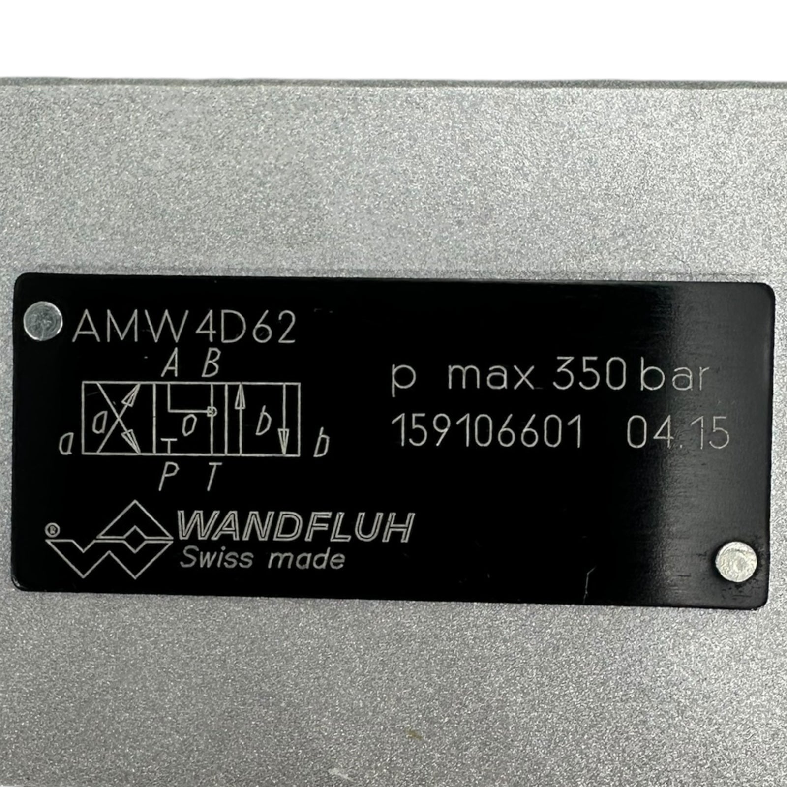 Wandfluh AMW4D62 Hydraulikventil 24V DC Magnetventil 350 bar, VDE 0580
