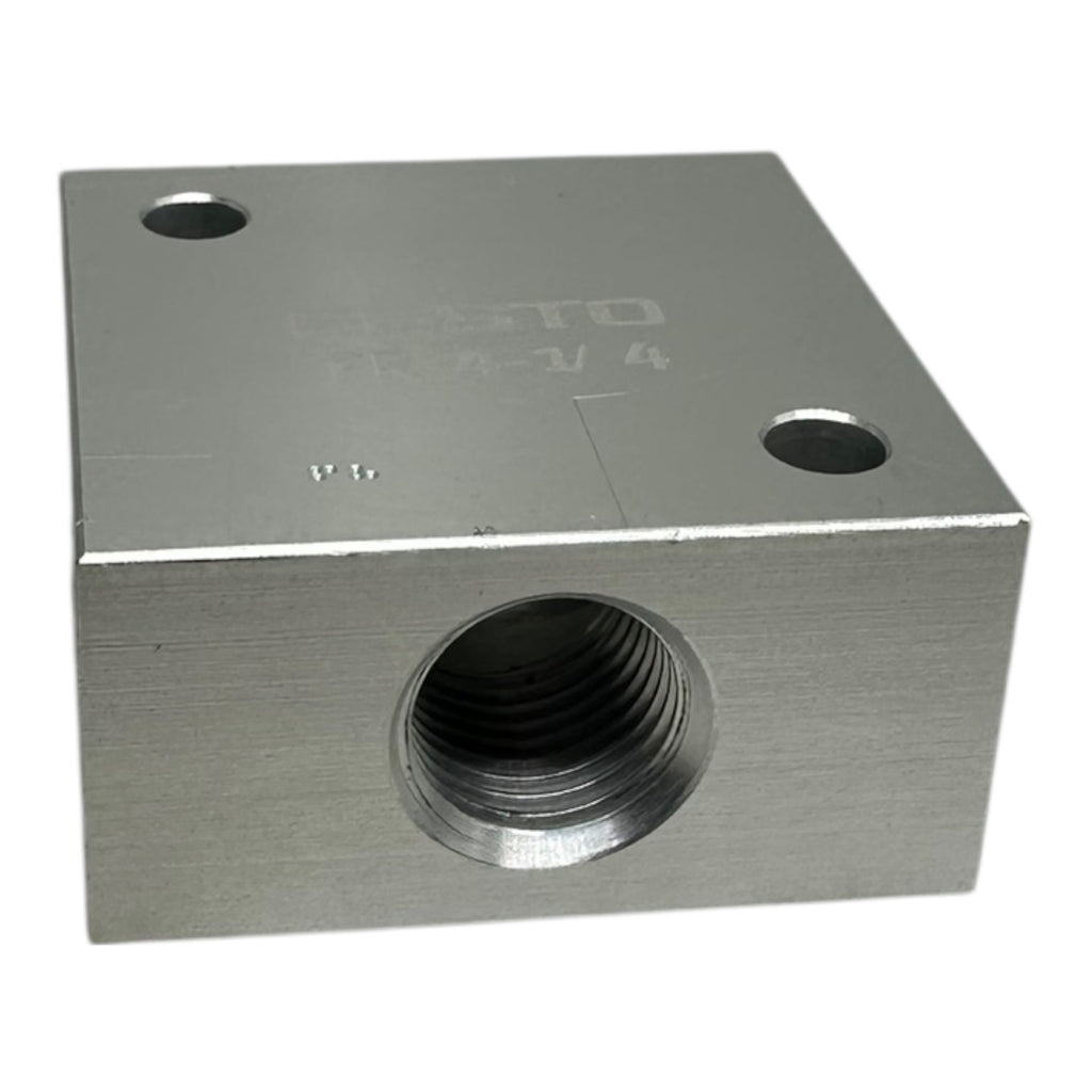 Festo FR-4-1/4 Verteilerblock 2960 Pneumatik Anschlussblock G1/4 Aluminium