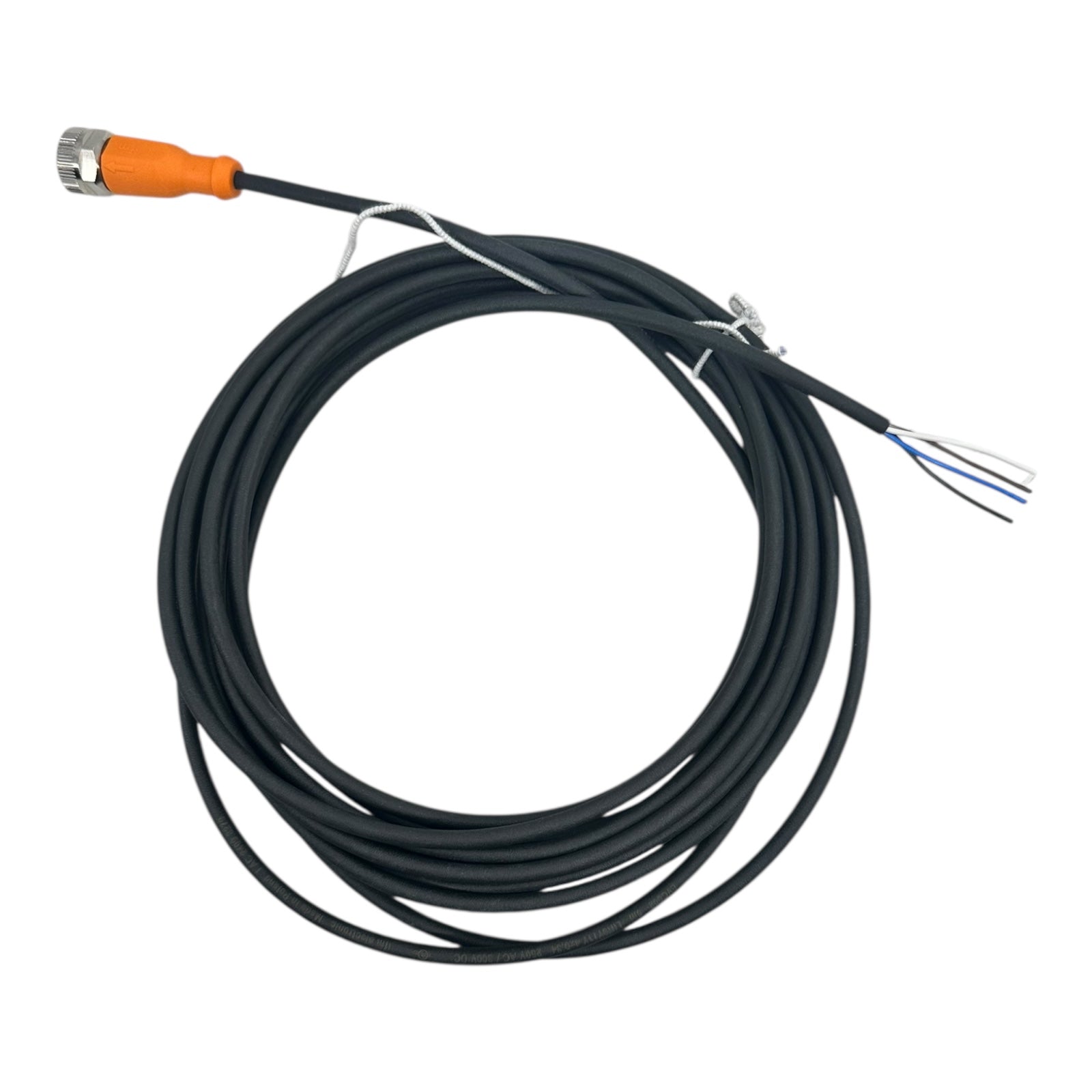 ifm EVC002 Anschlusskabel M12 4-polig 5 m Sensorleitung 250V AC / 300V DC neu