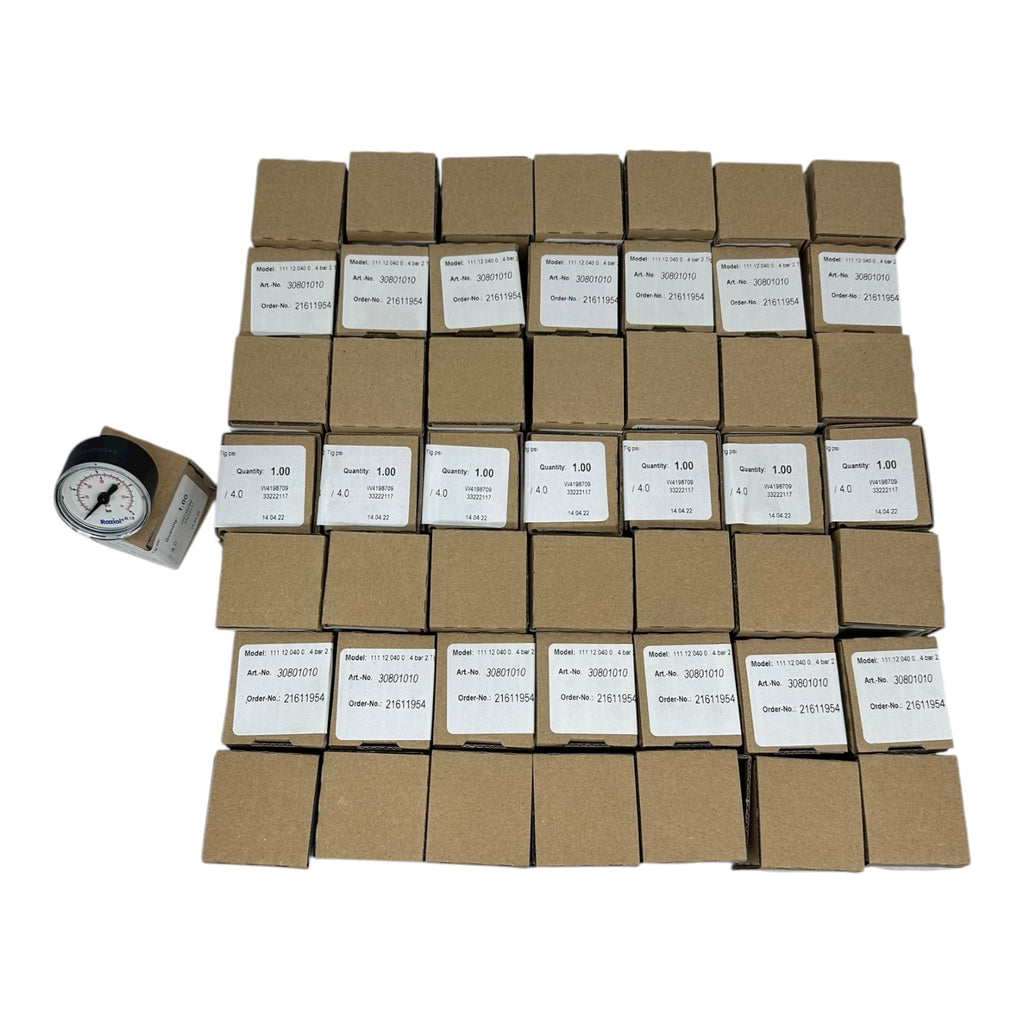 25x Raziol 111.12.040 Manometer 0–4 bar 1/8” Anschluss Ø40 mm 30801010 neu