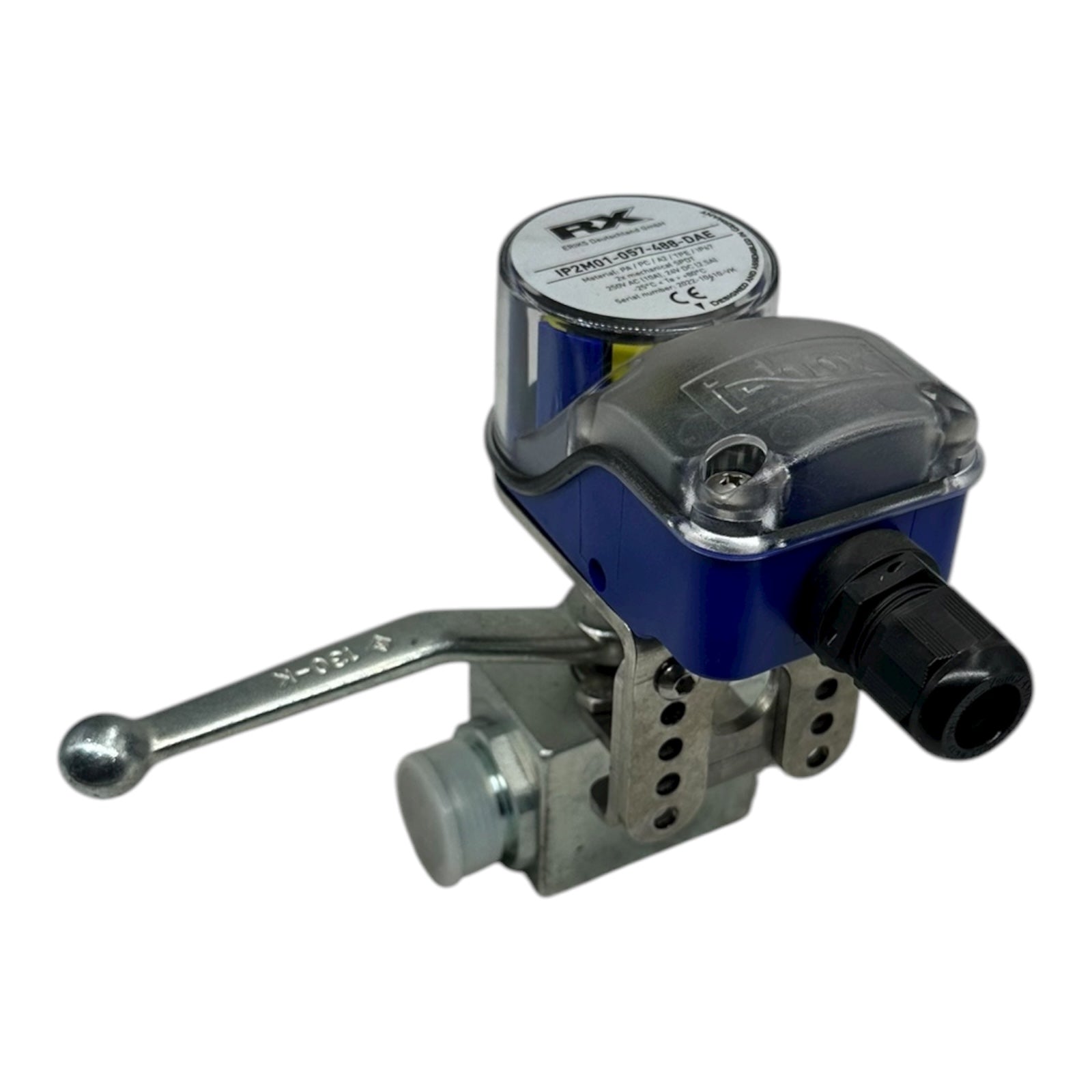 Böhmer Kugelhahn DN16 PN400 S355J2C-C mit RX IP2M01 Stellungsanzeige neu