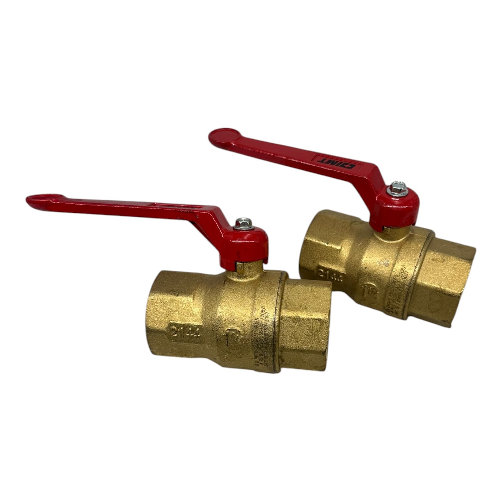 2x IMT Kugelhahn DN32 PN10 Messing Innengewinde 1¼” DVGW EN331 Gas Wasser