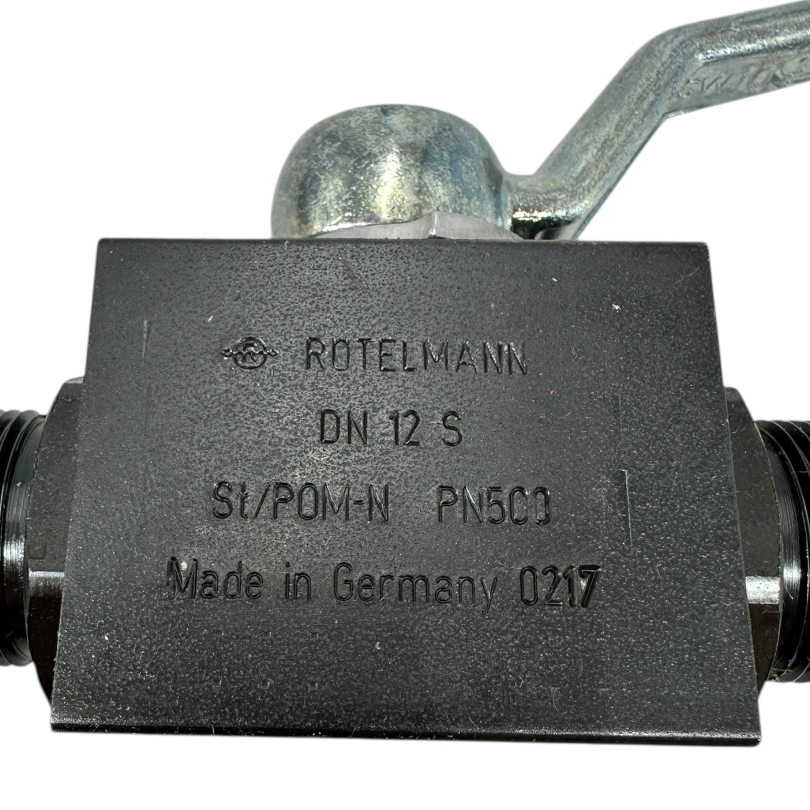 Rotelmann Kugelhahn DN12S PN500 St/POM-N Hydraulik 0217 2-Wege Blockventil