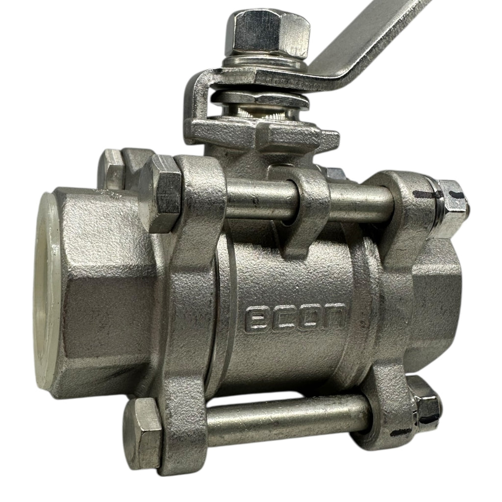 Econ Fig.7446 Kugelhahn DN259 1” 1.4408 Edelstahl 1000 WOG 3-teilig Neu