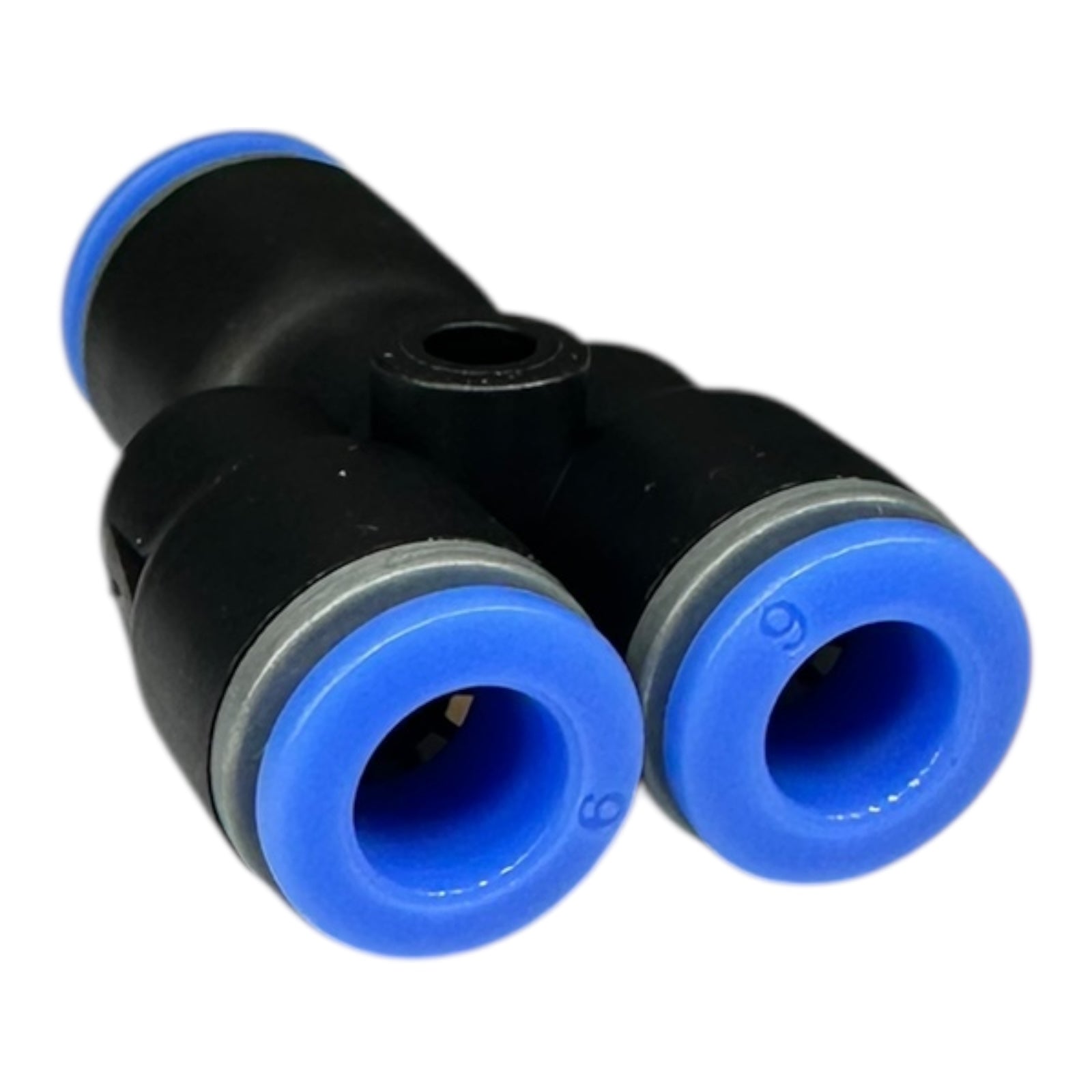 40x Riegler 109856 Y-Steckverbinder Reduzierend 8/6 mm Blau Serie Pneumatik