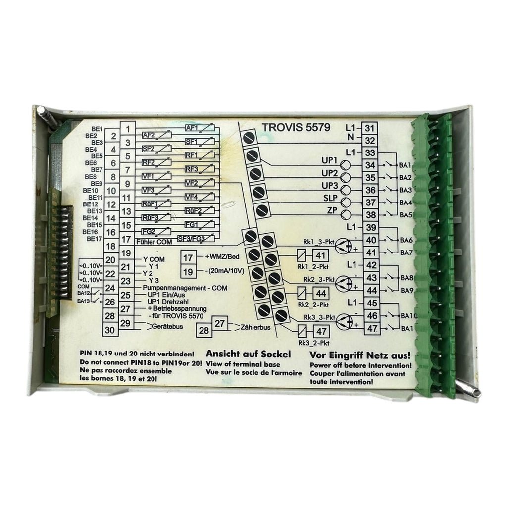Samson TROVIS 5579-0001 Regler Heizungsregler Displaymodul 230V