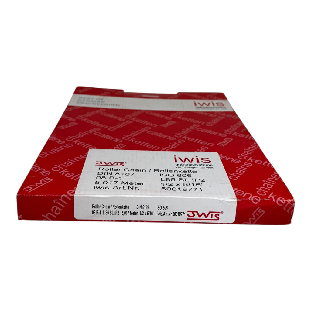 Iwis Rollen­kette 08B-1 DIN8187 ISO606 L85 SL IP2 5,017 m 1/2” x 5/16”