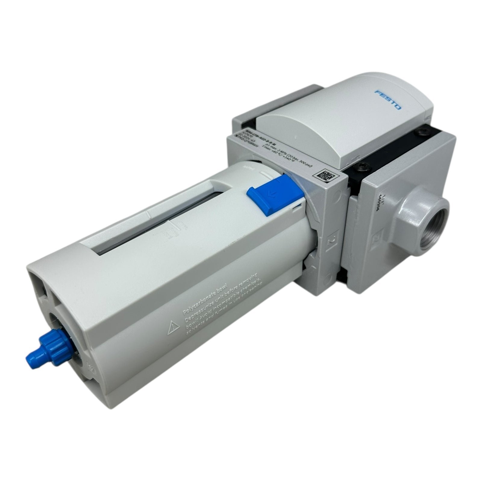 Festo MS6-LFM-AGD-B-R-M Feinfilter 527670 MS6 Serie 20 bar 1/2” Druckluftfilter