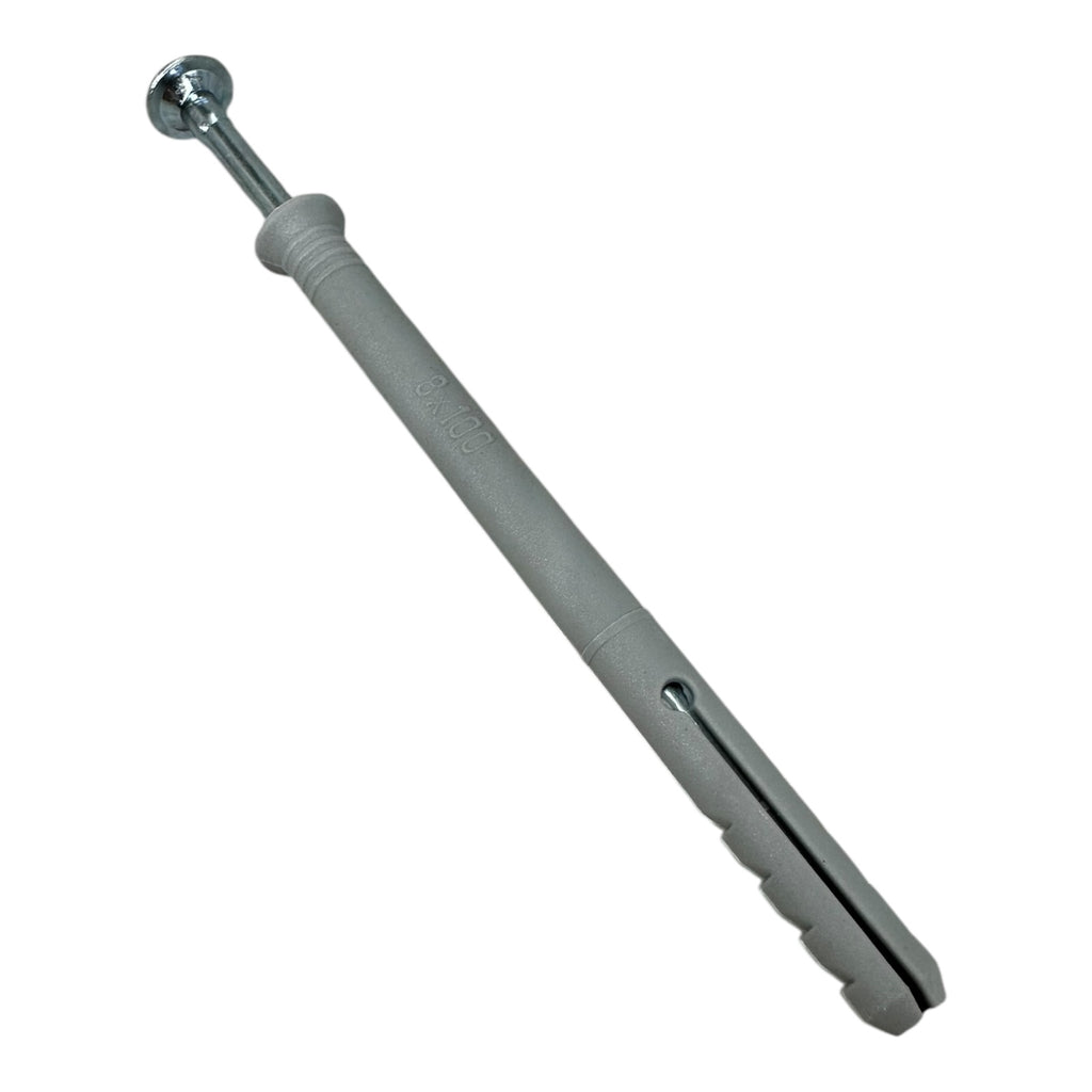 100x Alfa Nageldübel Senkkopf 8x100mm Schlagdübel Nylon Dübel mit Nagel