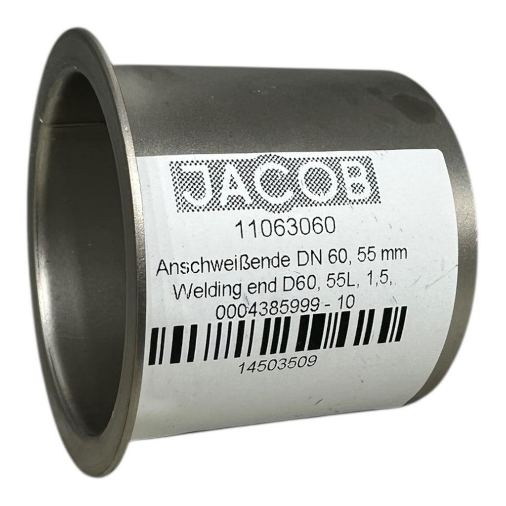5x JACOB 11063060 Anschweißende DN60 D60x55mm Schweißmuffe Edelstahl