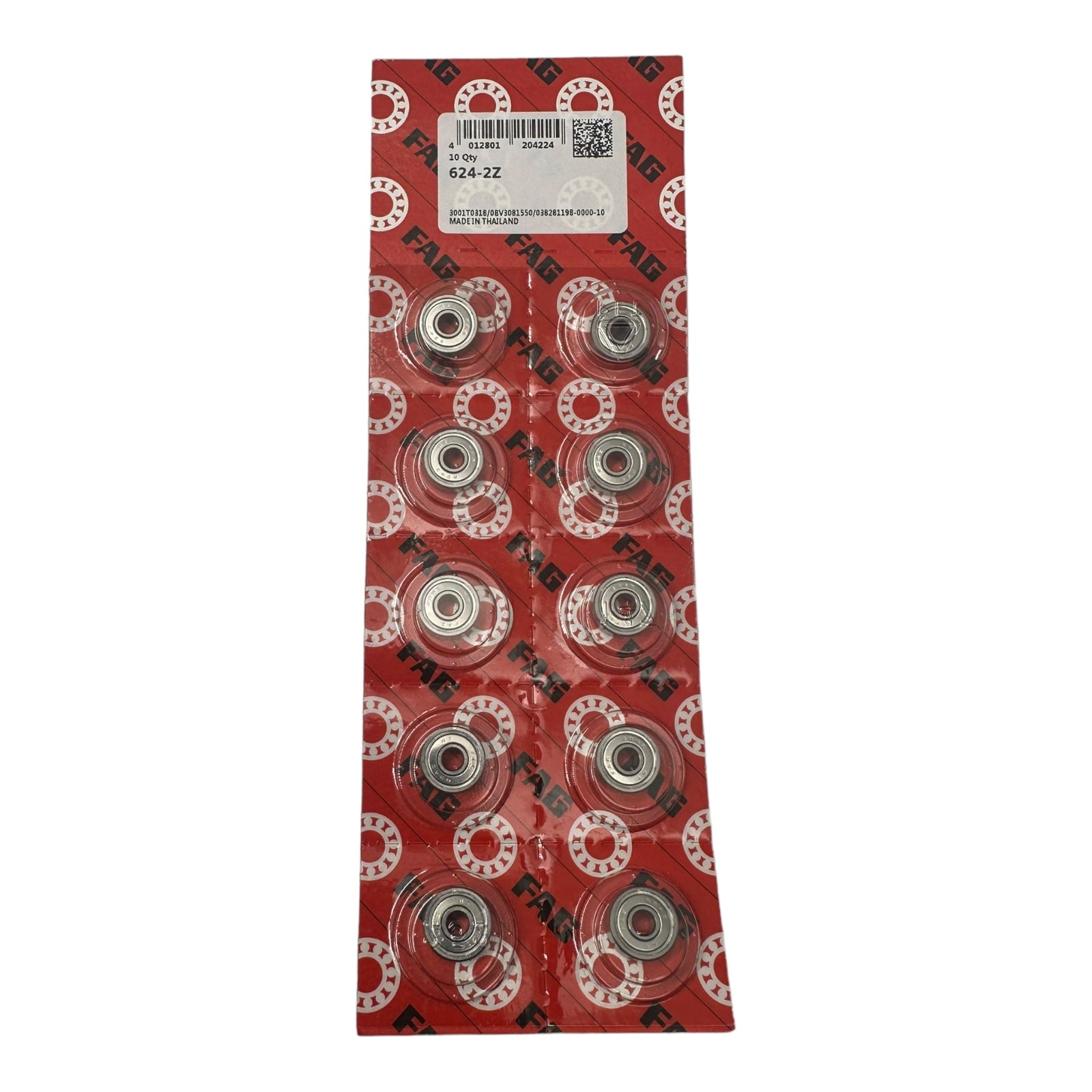 10x FAG 624-2Z Rillenkugellager 4x13x5mm