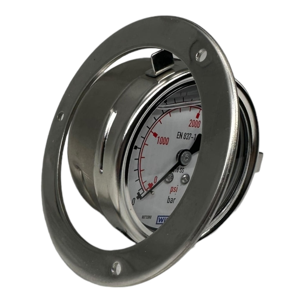 Wika 233.50.063 Glycerin Manometer 2 Tlg. psi: 3600 G1/4 B rue zentr. 250Bar