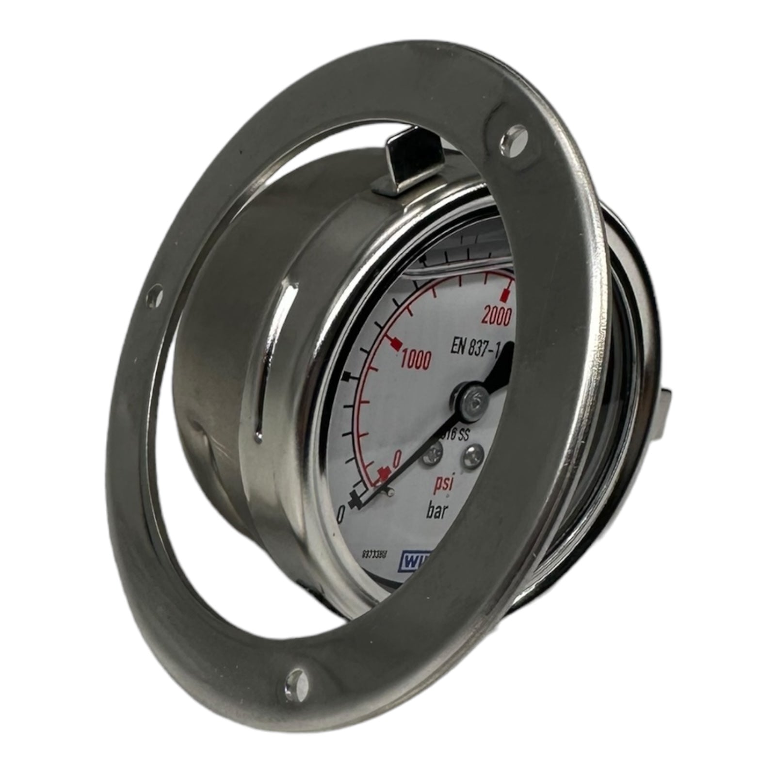 Wika 233.50.063 Glycerin Manometer 2 Tlg. psi: 3600 G1/4 B rue zentr. 250Bar