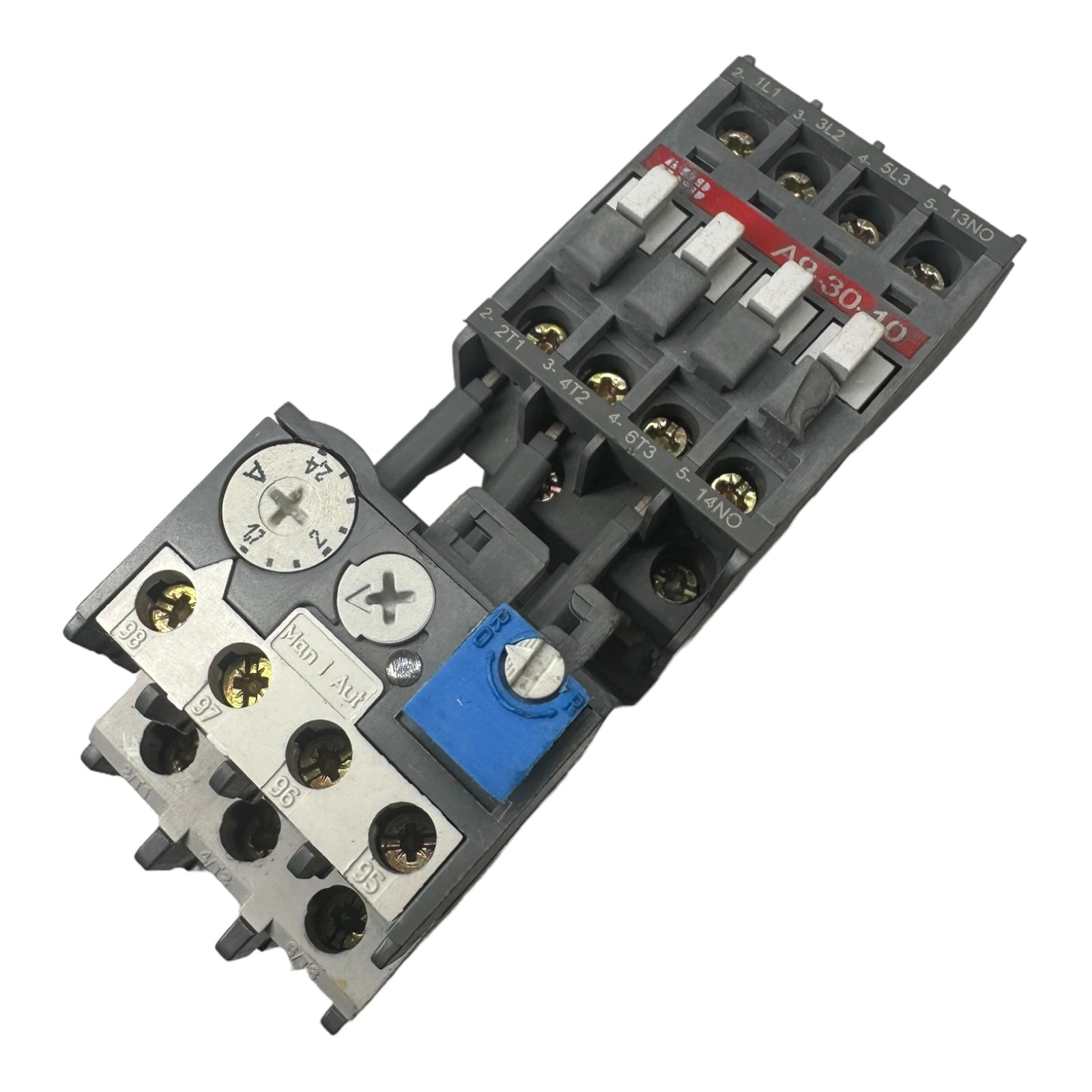 ABB A9-30-10 Schütz 220-240V + ABB TA25 DU 2,4A Überstromauslöser