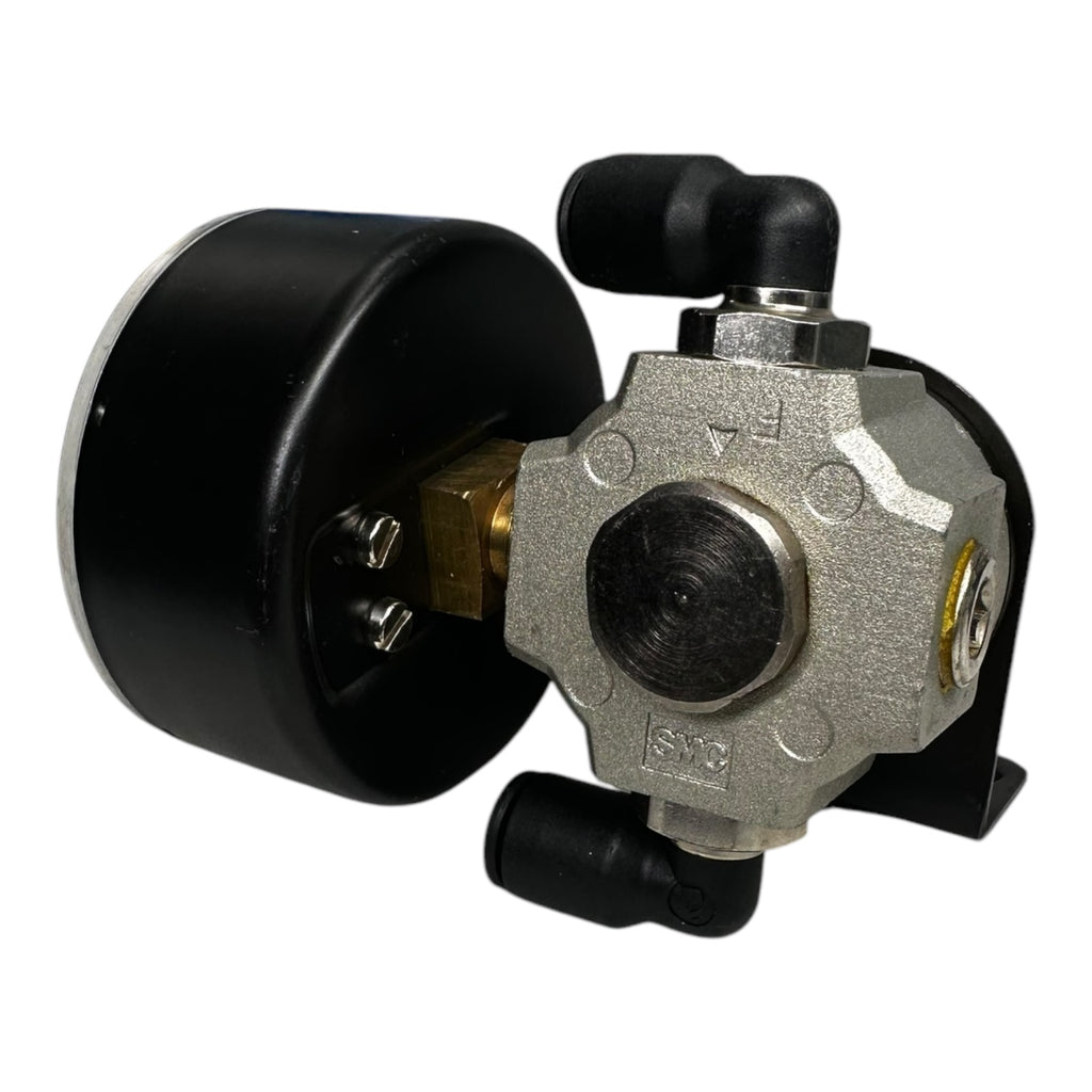 SMC EAR111-F02 Druckregler 0,05 ~ 0,69 MPa + Wika Manometer 0-6bar