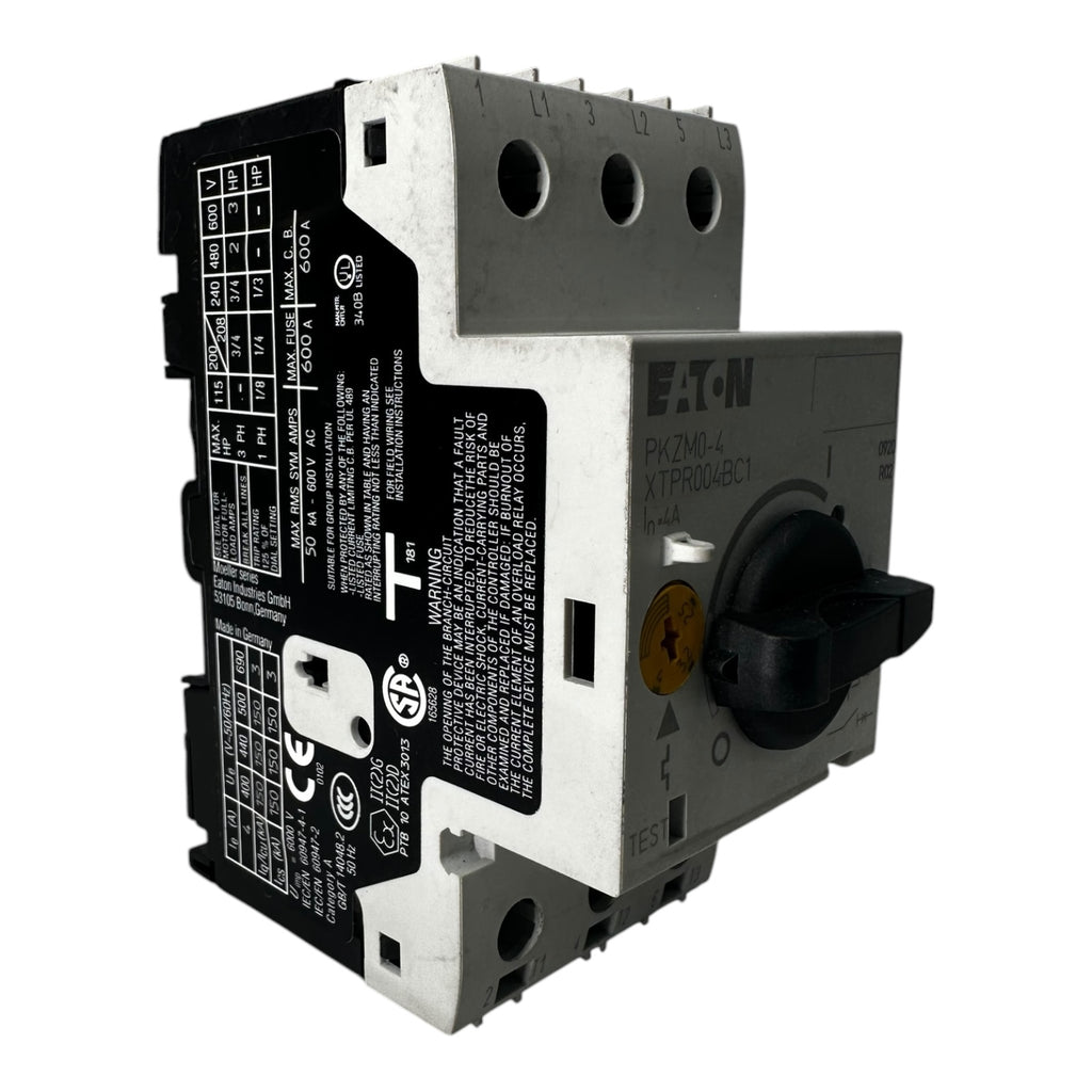 Eaton PKZM0-4 Motorschutzschalter XTPR004BC 2,5 - 4,0A  / 400V/50Hz/3ph