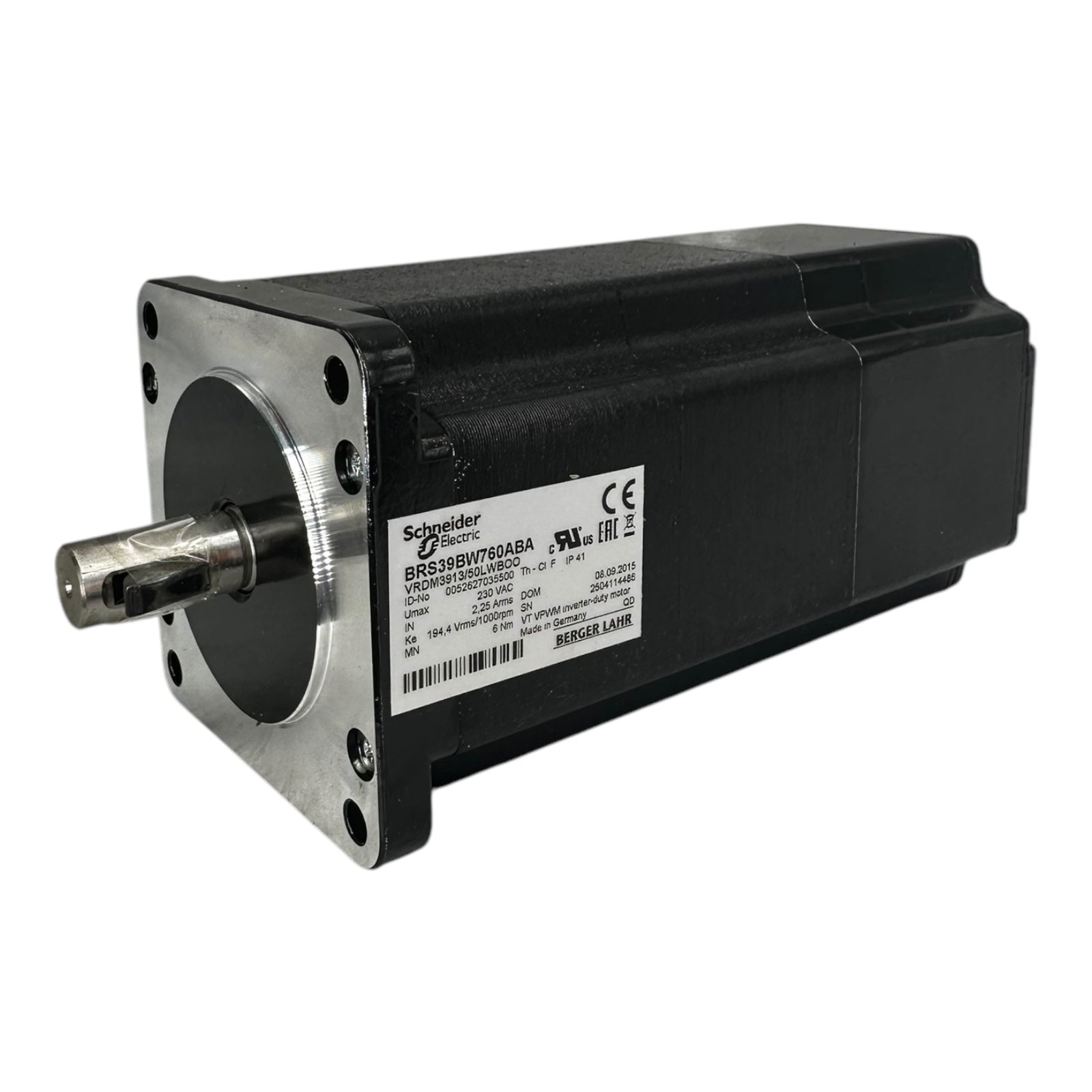 Schneider Electric BRS39BW760ABA 3-Ph.-Schrittmotor 6,78Nm Welle Ø 14mm, L=128mm