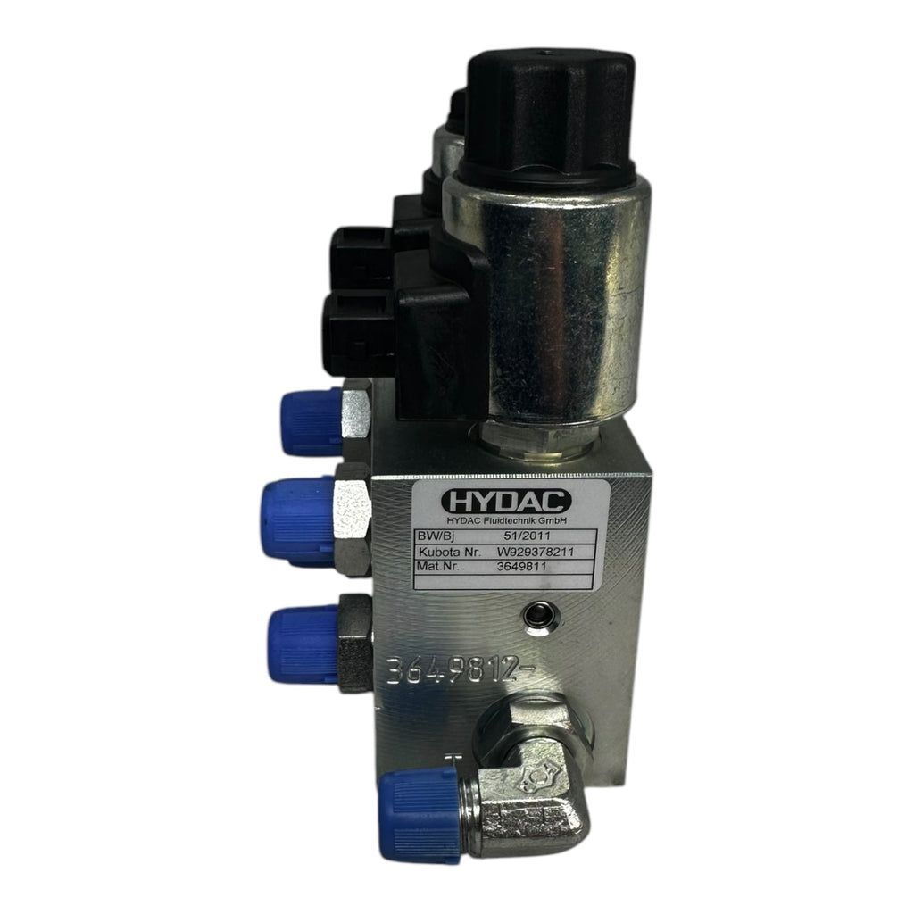 Hydac 3649811 Ventilblock W929378211 2-fach Magnetventil Kubota kompatibel