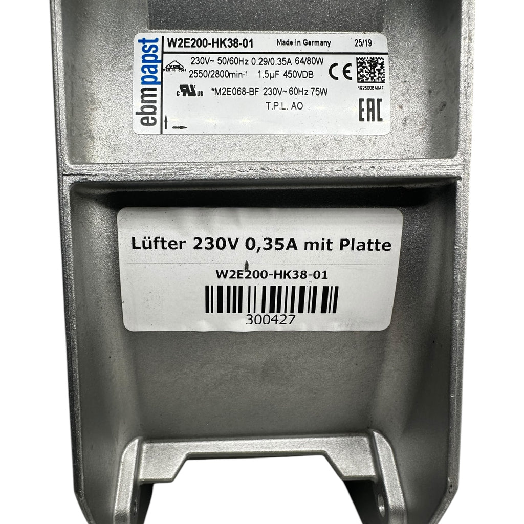 ebm-papst W2E200-HK38-01 Lüfter 230V, 0,35A, 80W mit Montageplatte