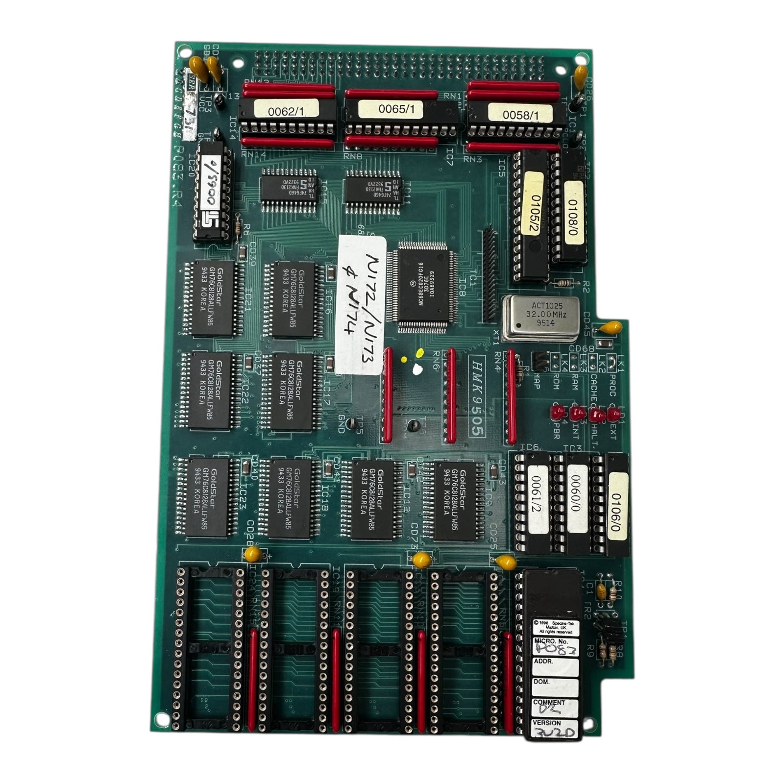 Leiterplatte HMK9505 CPU Board mit GoldStar RAM & EPROM Industrieelektronik