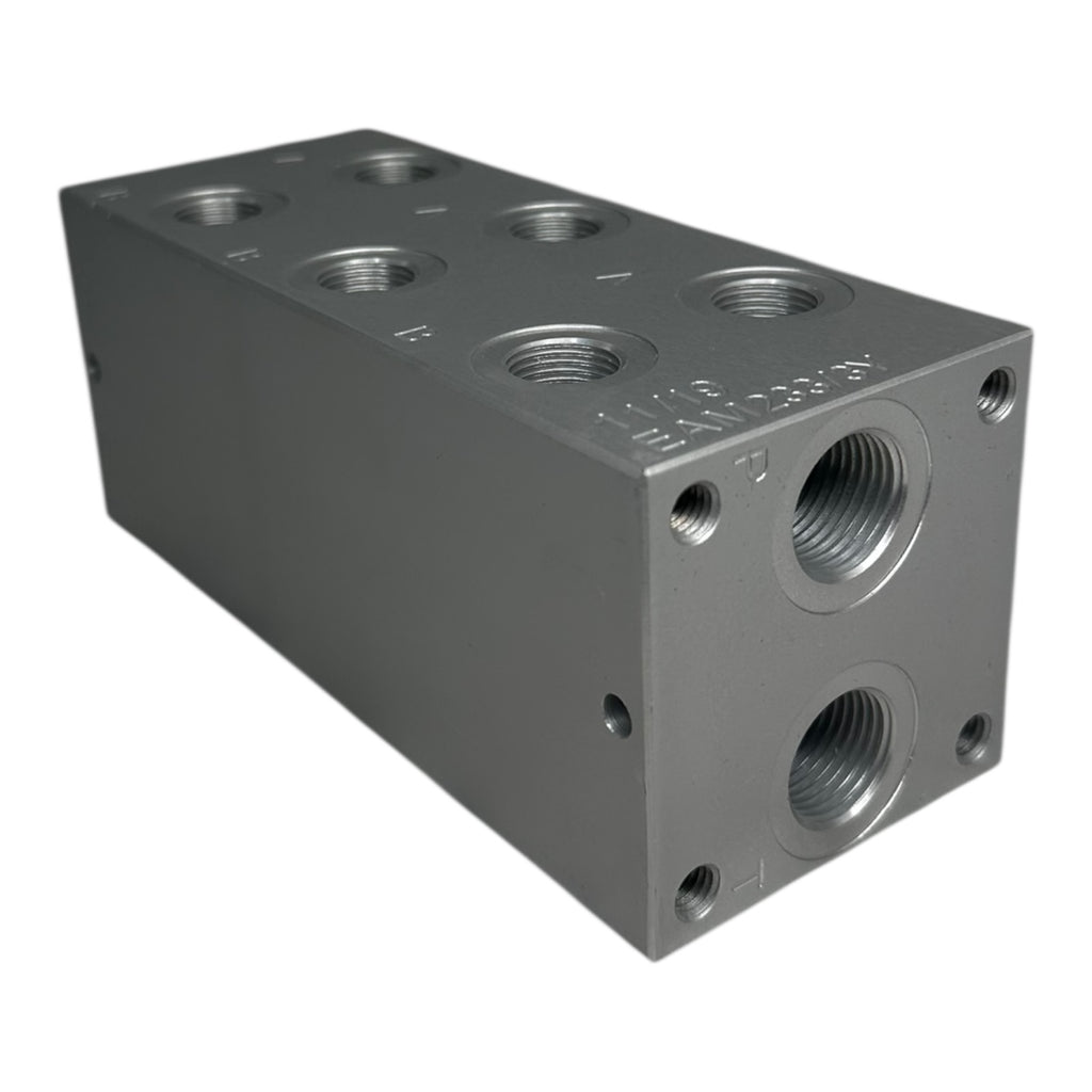 Eurofluid EAM233/3Y Hydraulik-Verteilerblock Aluminium Anschlussblock NG6/Cetop3