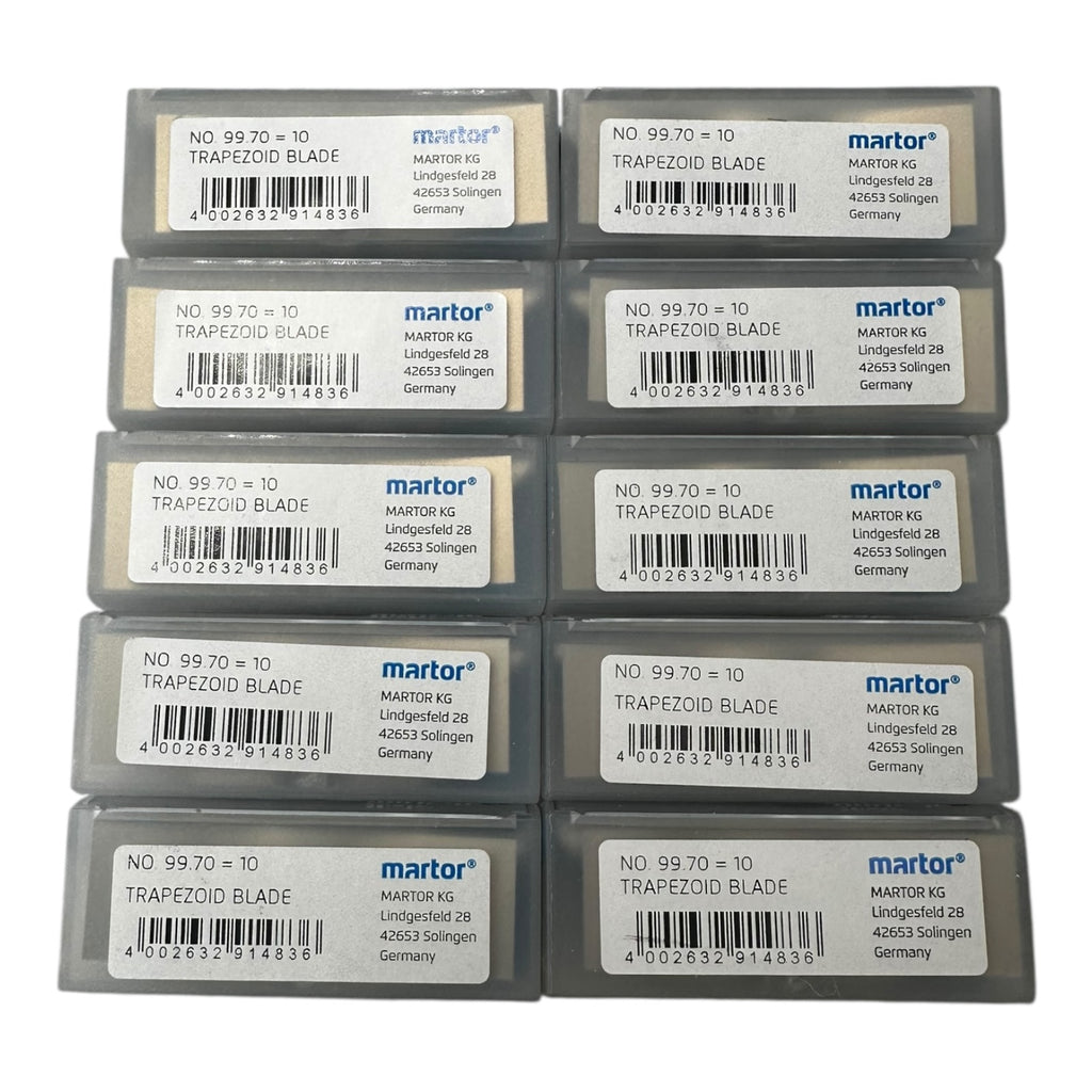 100x Martor 99.70 Ersatzklinge Trapezoid blade / Trapezklingen