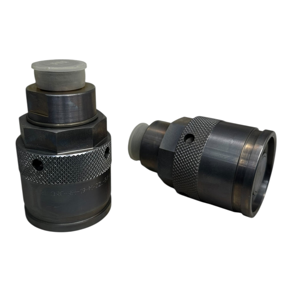 2x Stauff QRC-RH-19-M-22L-BT-W3 Hydraulik-Schnellkupplung gerade
