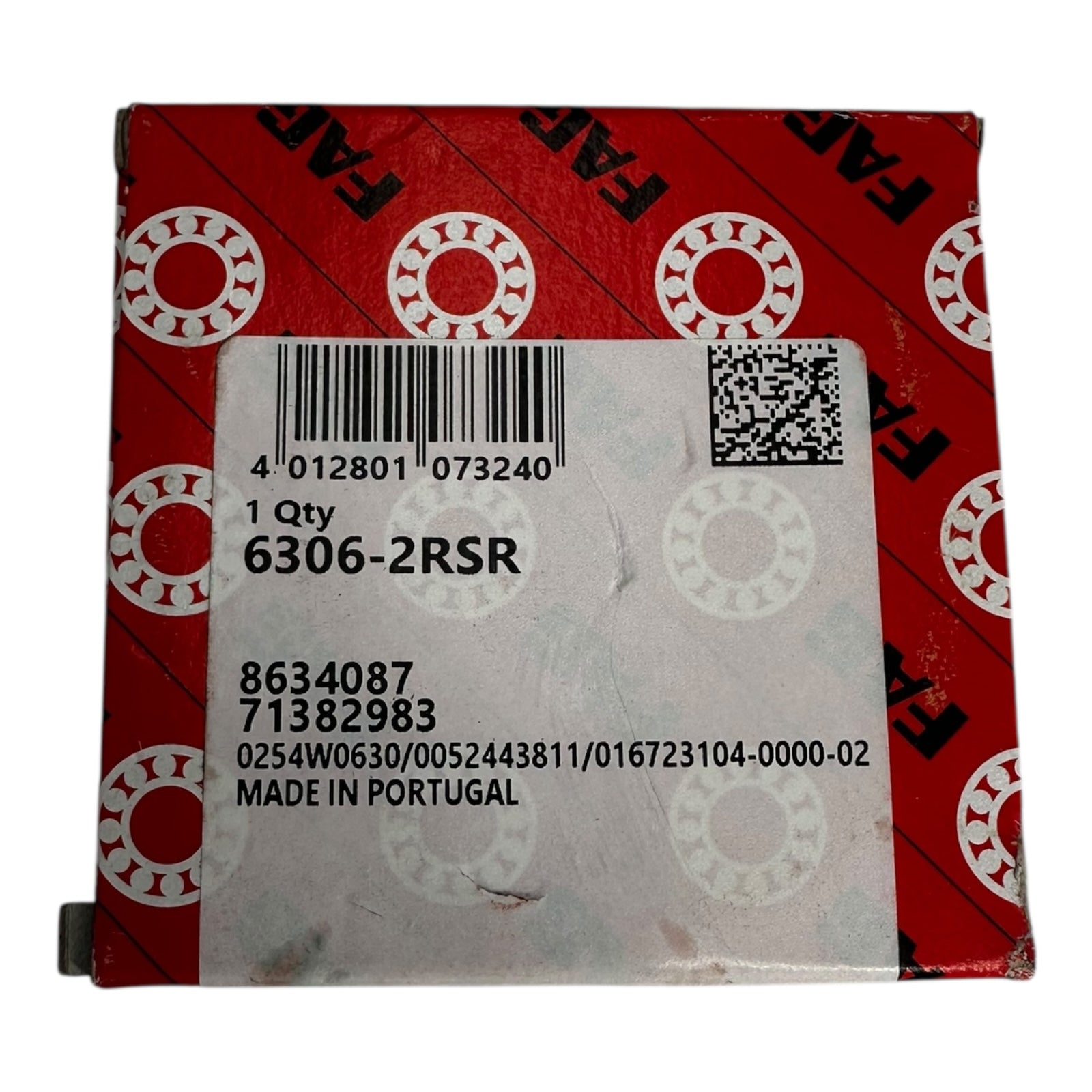 FAG 6306-2RSR Rillenkugellager 30x72x19mm beidseitig Dicht Lager