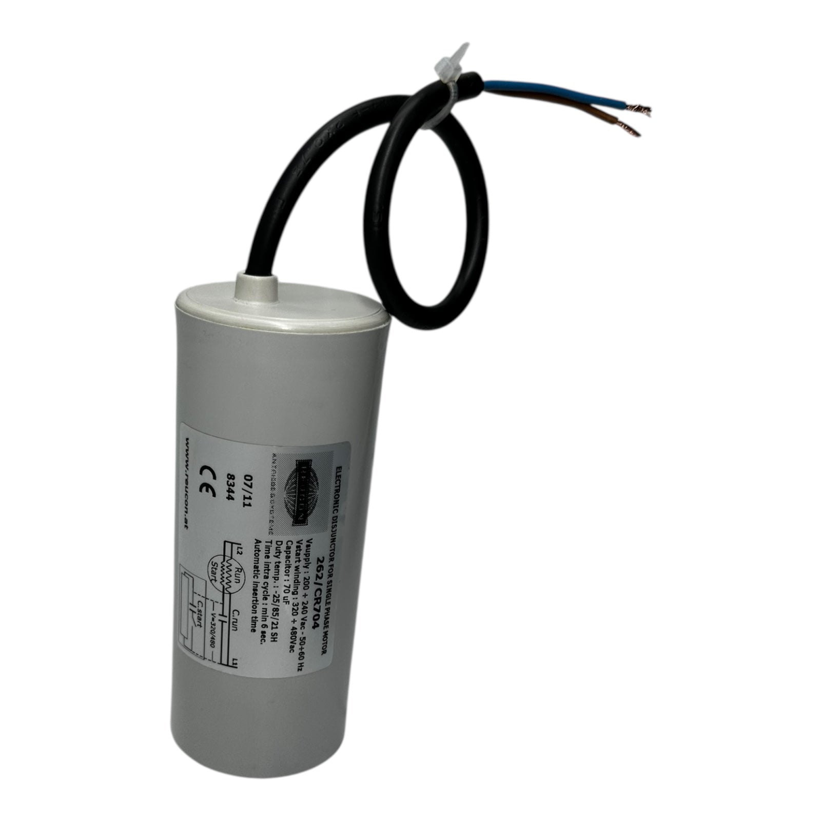 Reucon 262/CR704 Anlaufrelais 70uF 200-240V 1~ Motorstarter