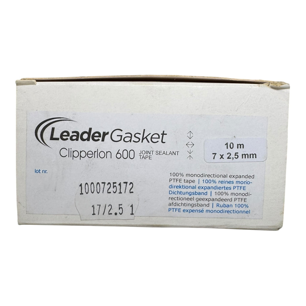 Leader Gasket Clipperlon 600 PTFE Dichtungsband 10m 7x2,5mm FDA