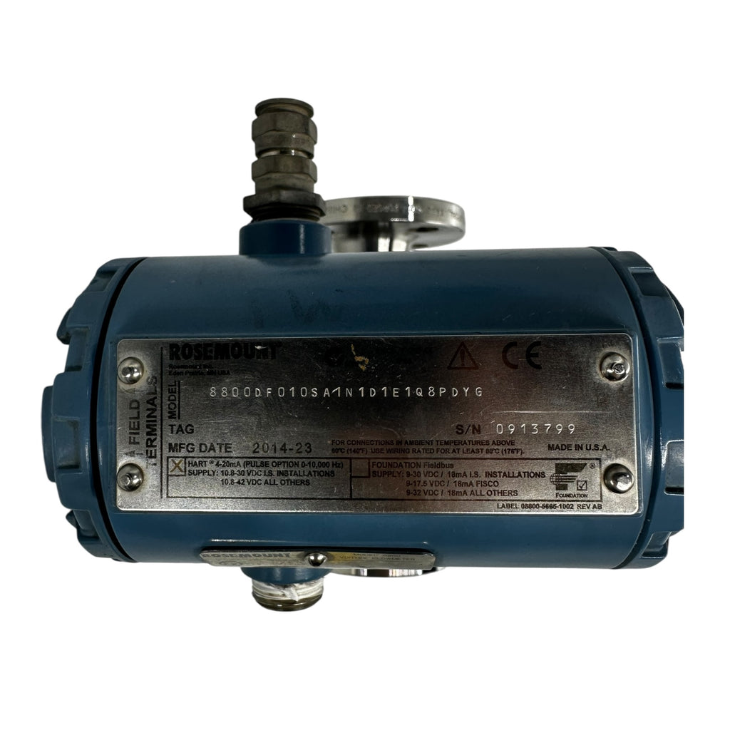 Rosemount 8800DF010SA1N1D1E1Q8PDYG Vortex Durchflussmesser Flansch