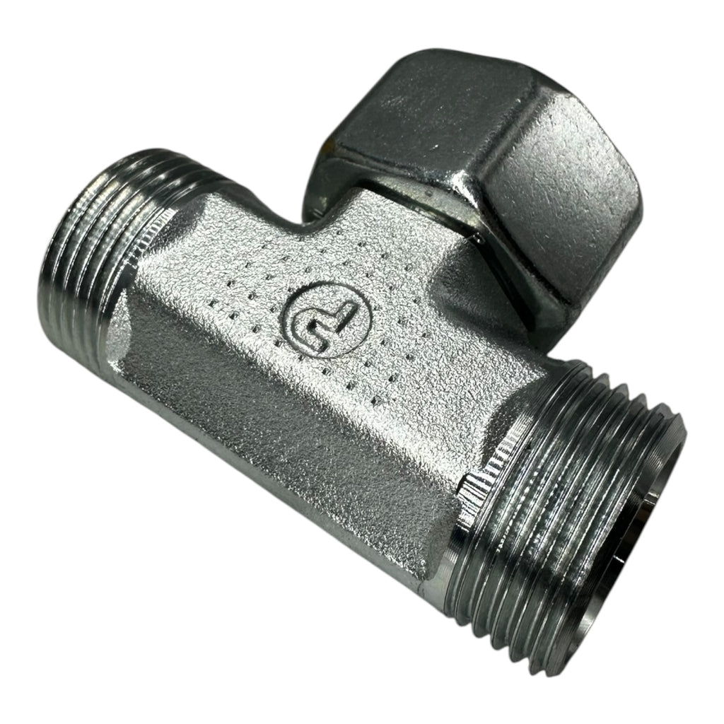 Parker ET22LOMDCF T-Stück Verschraubung Hydraulik EO 22mm AG/IG Stahl vernickelt
