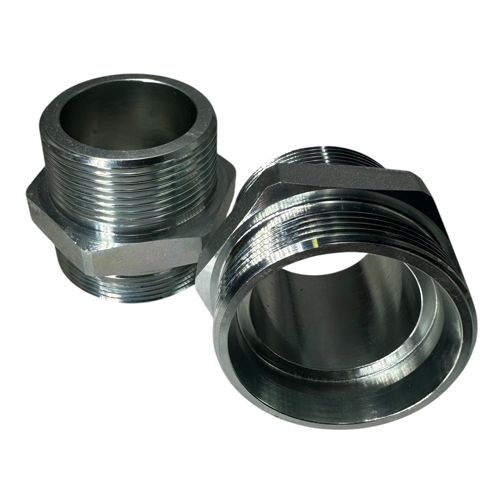 2x EG GE42-LR11/2KEGCFX Einschraubstutzen Stahl gerade Außengewinde Adapter