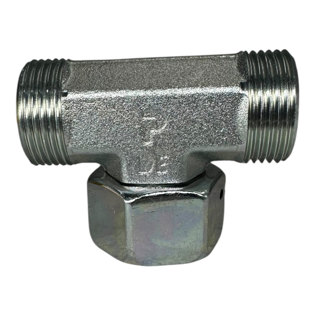 5x Parker ET22LOMDCF T-Anschluss-Stutzen mit Dichtkegel Gewinde Hydraulik