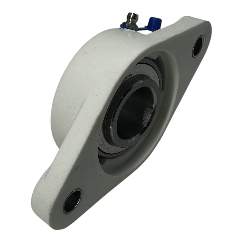 KML TP-FL206 Kunststoff Flanschlager 2-Loch Ø30 mm Gehäuselager SUC206 weiß