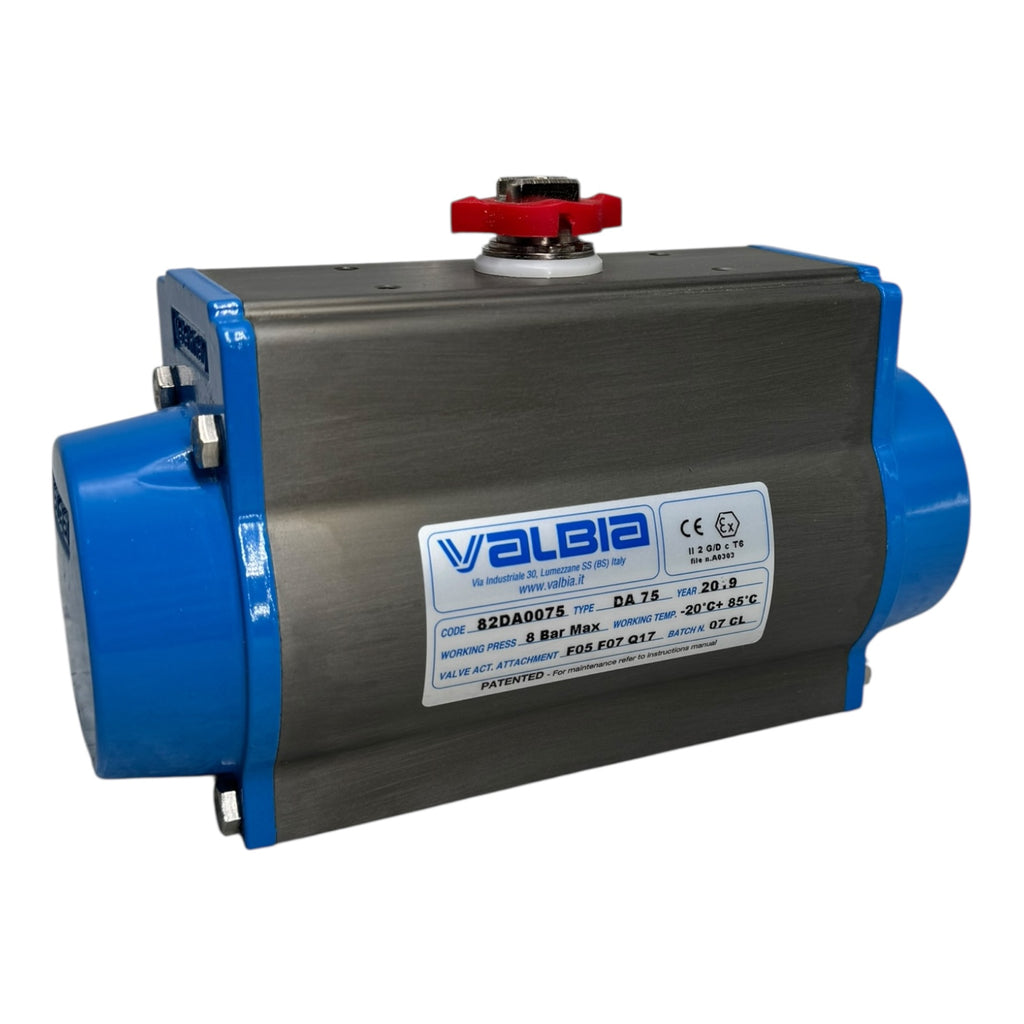 Valbia 82DA0075 Pneumatik Schwenkantrieb DA75 8bar F05 F07 Q17 -20°C bis 85°C EX
