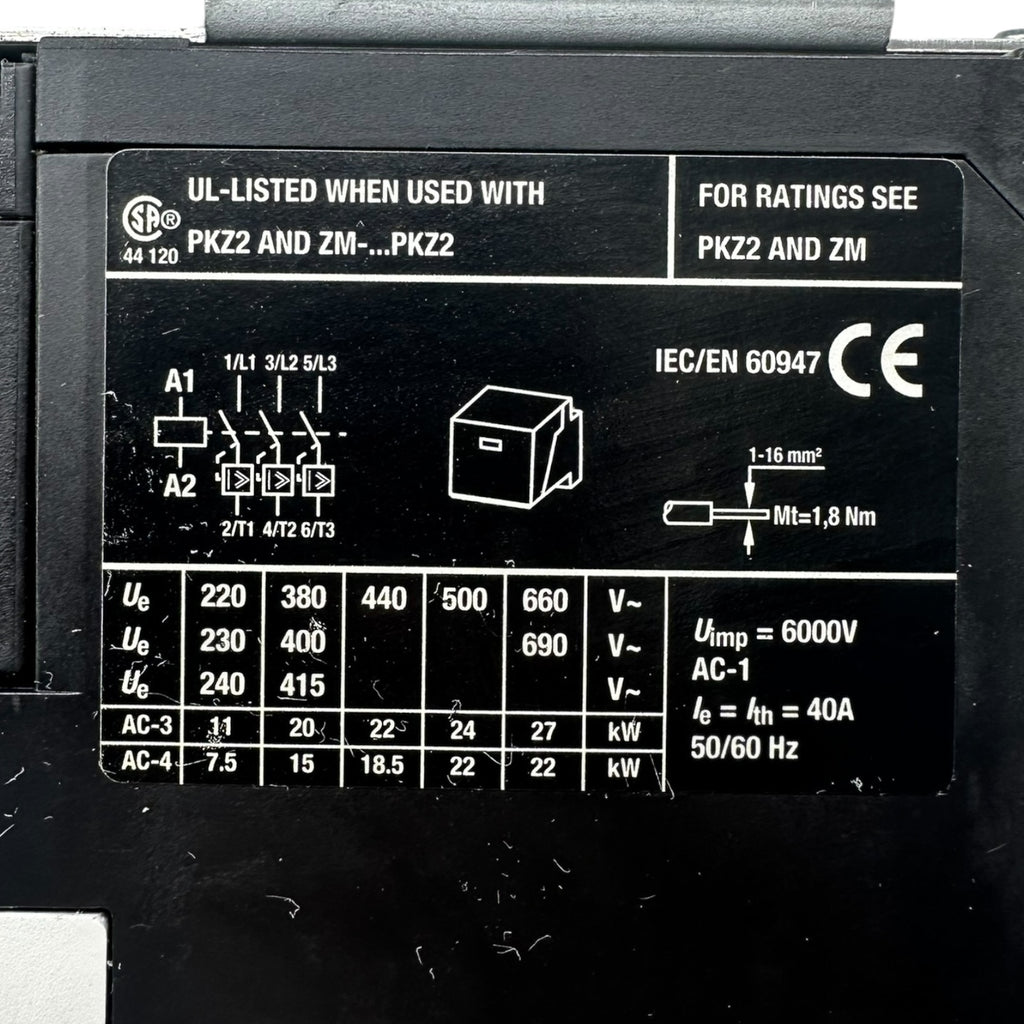 Moeller PKZ2 S-PKZ2 ZM-32-8 Motorschutzschalter Schütz Relais