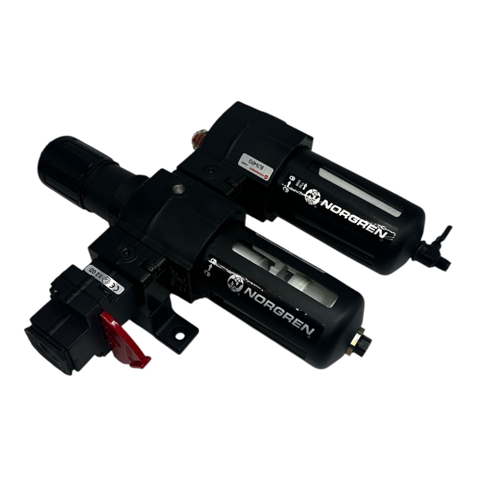 Norgren BL74-401G Wartungseinheit FRL Druckregler Filter Öler 10 bar Excelon