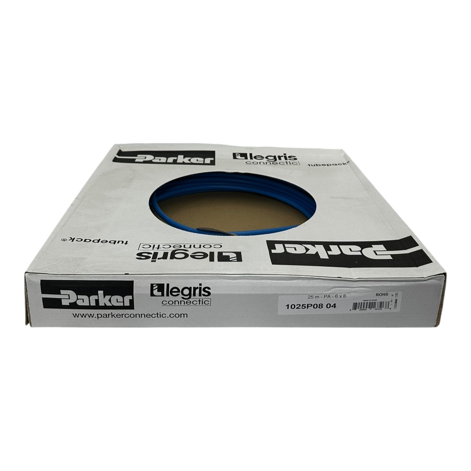 Parker Legris 1025P08 04 PA-Schlauch 6x8mm Blau 25m Pneumatikleitung neu