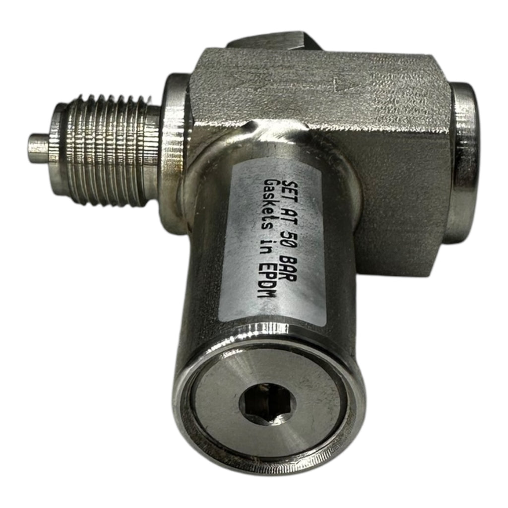 Sicherheitsventil Edelstahl 316L Überdruckventil 50 bar EPDM Dichtung G1/4
