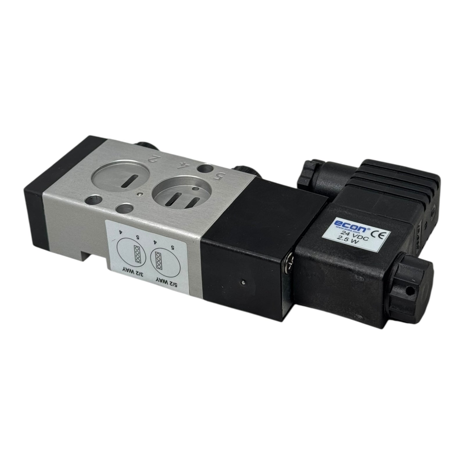 Econ Magnetventil 33580 Namur 3/2 5/2 Wege 24V DC 2,5W Pneumatikventil IP65