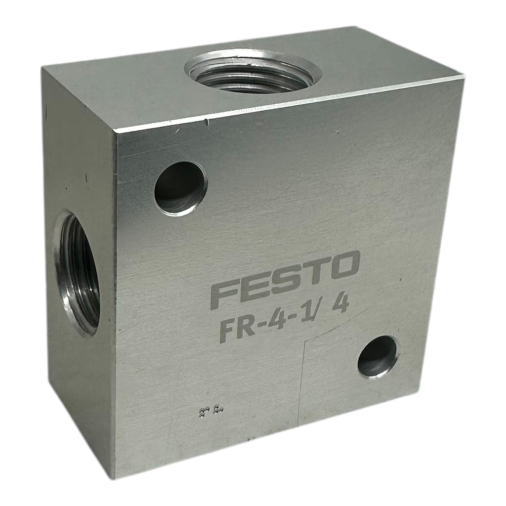Festo FR-4-1/4 Verteilerblock 2960 Pneumatik Anschlussblock G1/4 Aluminium