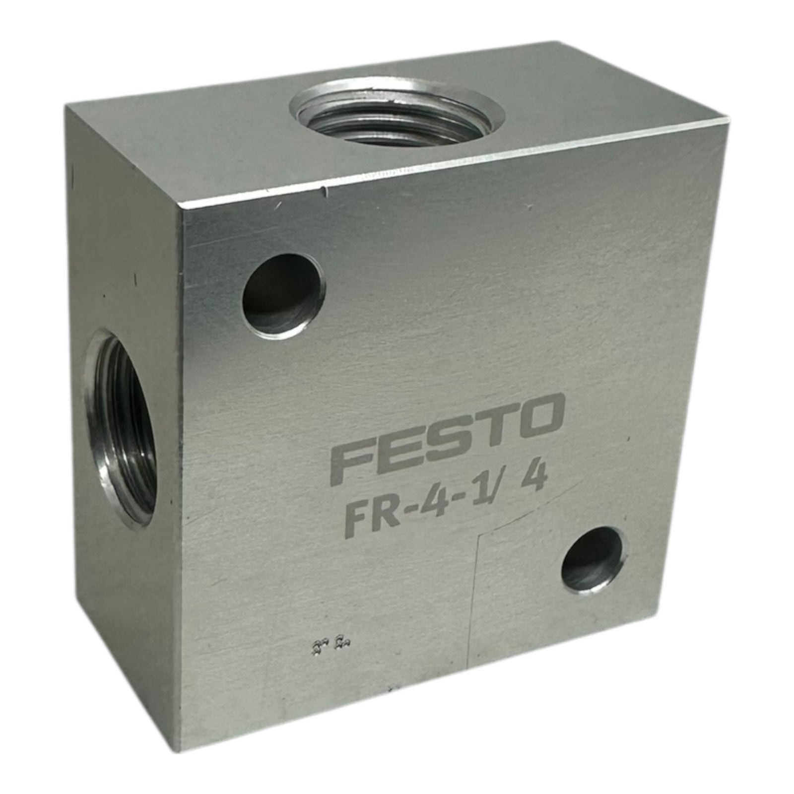 Festo FR-4-1/4 Verteilerblock 2960 Pneumatik Anschlussblock G1/4 Aluminium
