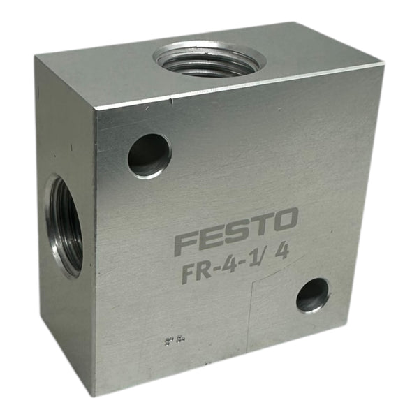 Festo FR-4-1/4 Verteilerblock 2960 Pneumatik Anschlussblock G1/4 Aluminium