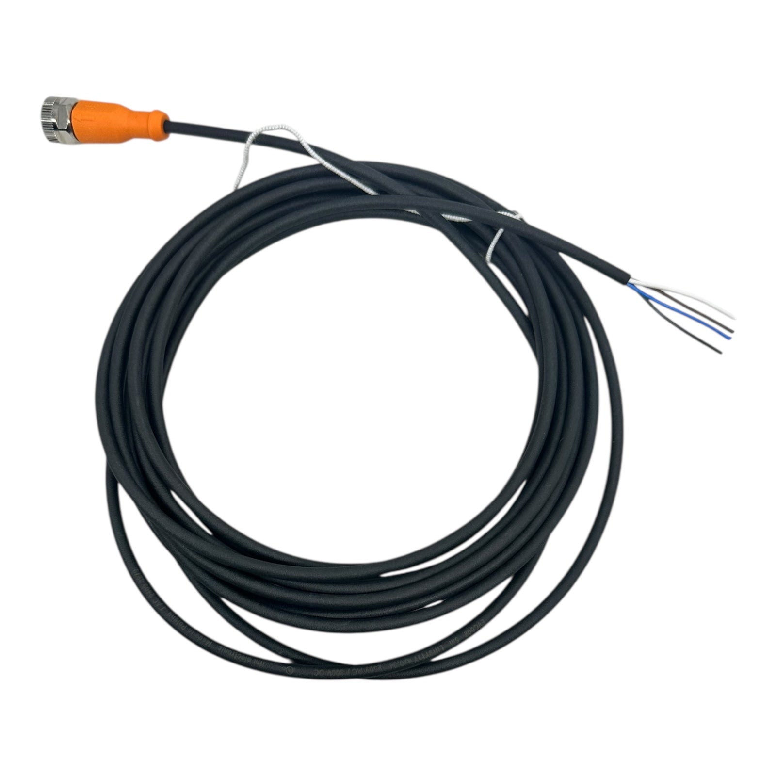 ifm EVC002 Anschlusskabel M12 4-polig 5 m Sensorleitung 250V AC / 300V DC neu