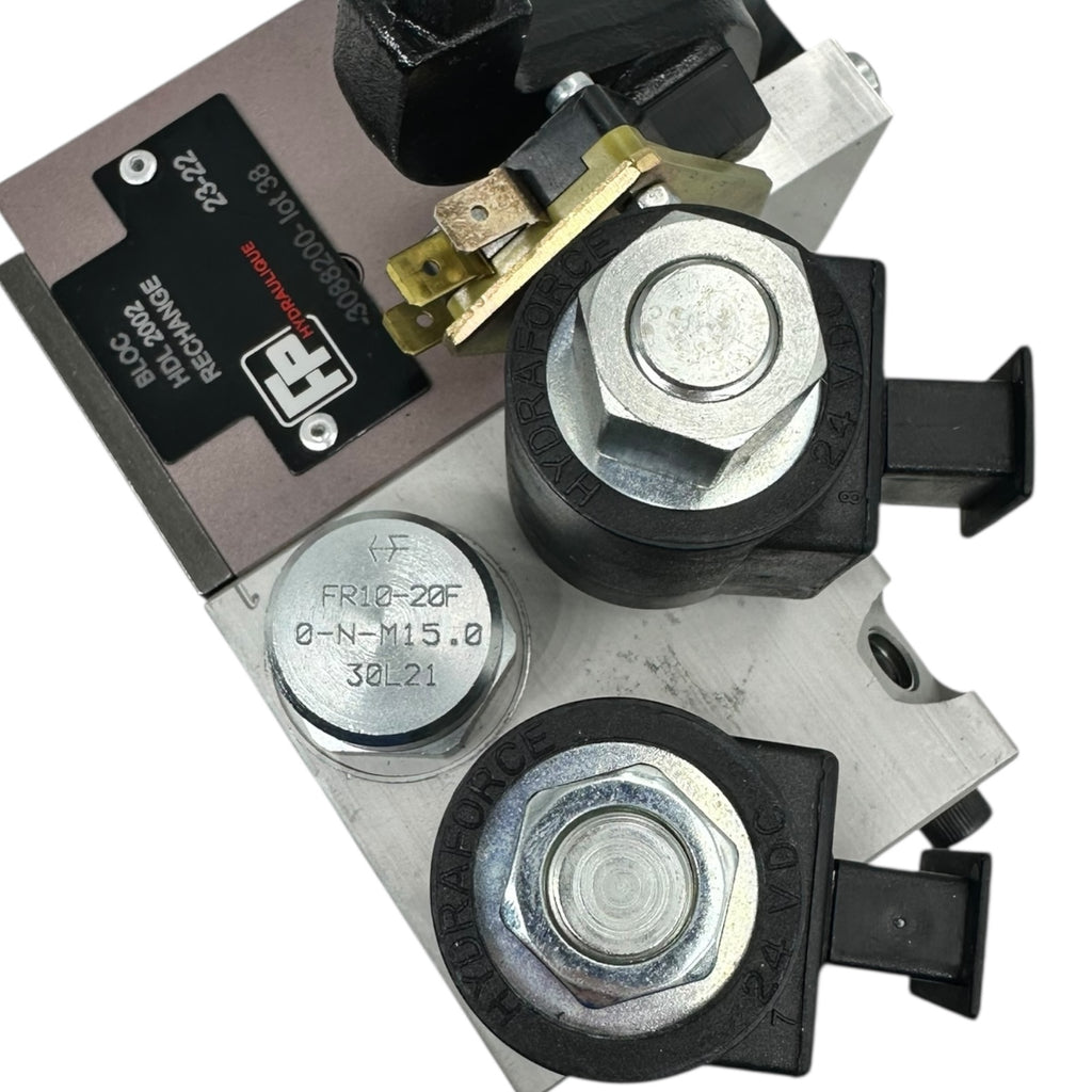 FP Hydraulique BLOC HDL 2002 RECHARGE Ventilblock 1400600 FP27-22/21 24V NEU