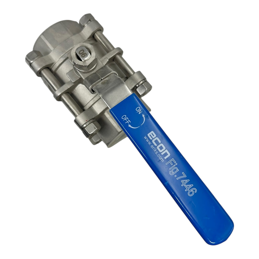 Econ Fig.7446 Kugelhahn DN259 2½” Edelstahl 1.4408 1000WOG PN69 PTFE
