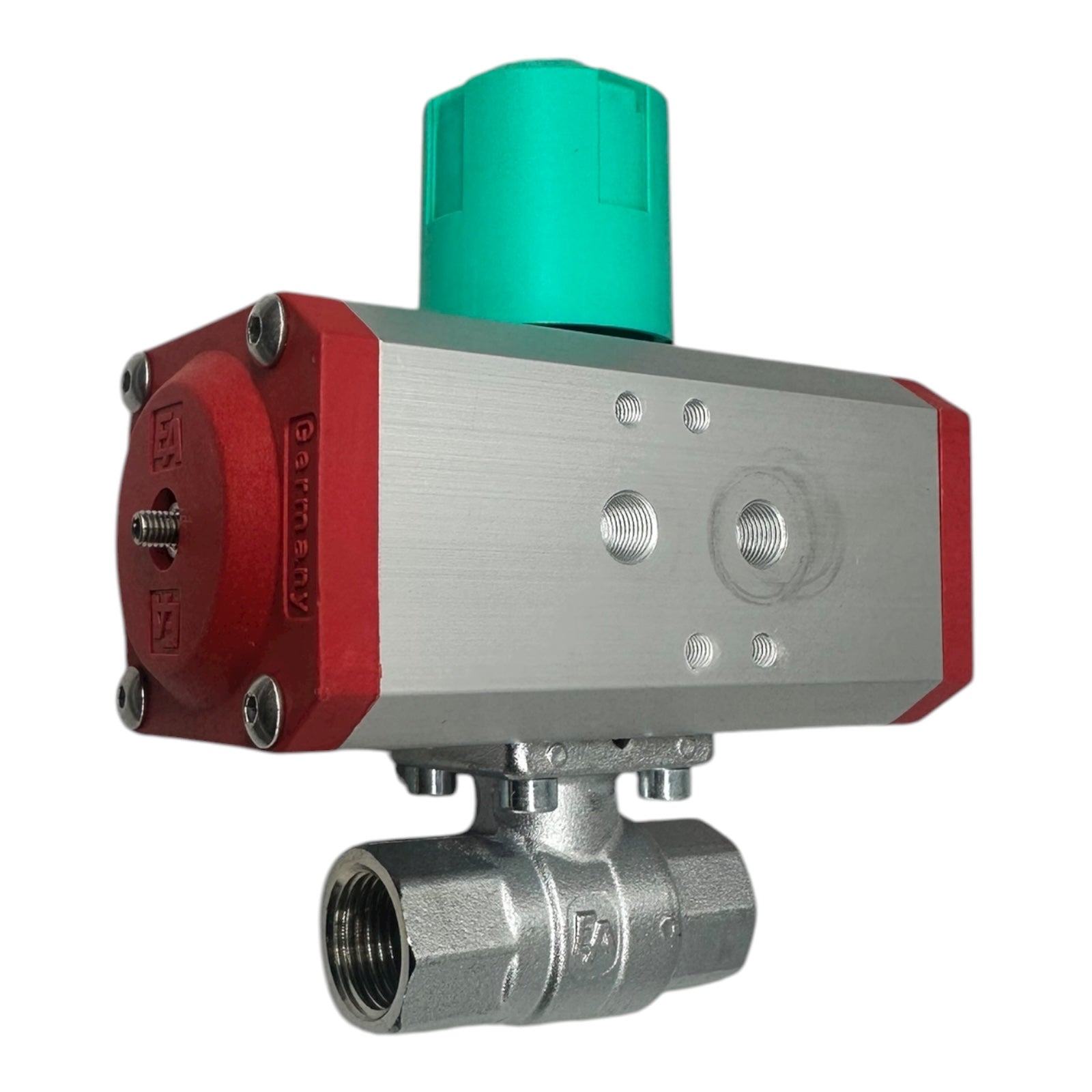 END Armaturen Kugelhahn ECO16070E DN15 PN40 Edelstahl pneumatisch 6–8 bar